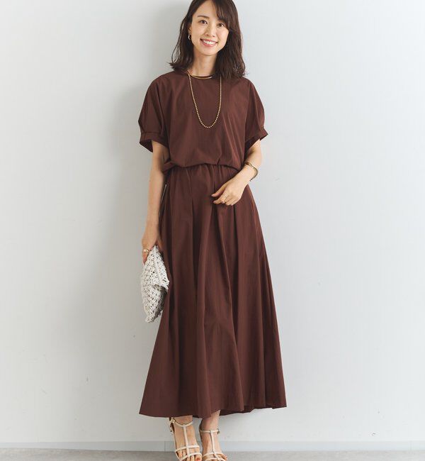  「《夏に快適・セットアップ対応◎》撥水加工・接触冷感タックデザインブラウス」|シャツ・ブラウス|