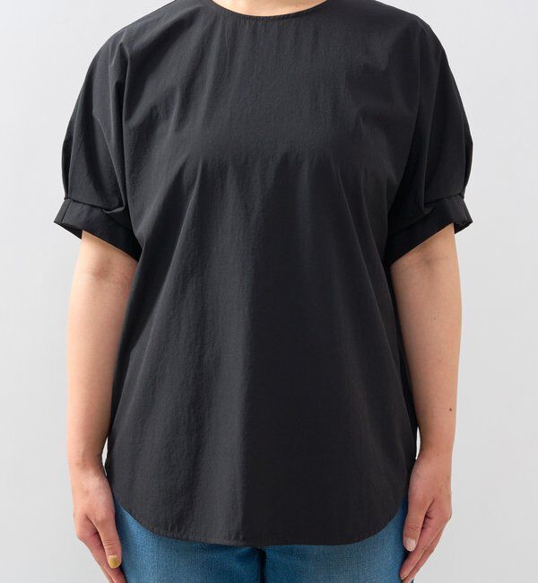  「《夏に快適・セットアップ対応◎》撥水加工・接触冷感タックデザインブラウス」|シャツ・ブラウス|