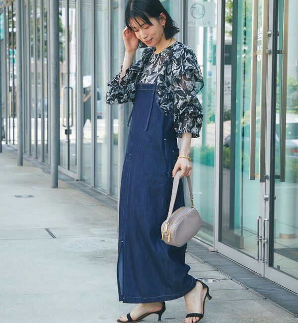  「《1枚で主役級◎》Iラインデニムキャミワンピース」|その他|