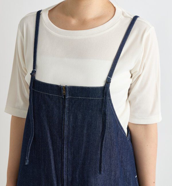  「《1枚で主役級◎》Iラインデニムキャミワンピース」|その他|