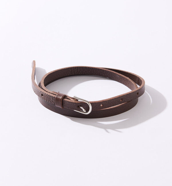  「【コーデのポイントに】レザー細ベルト」|ベルト|