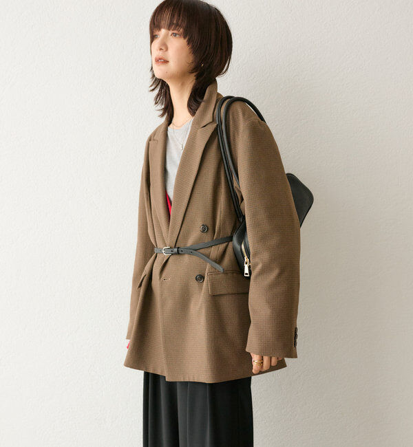  「【コーデのポイントに】レザー細ベルト」|ベルト|