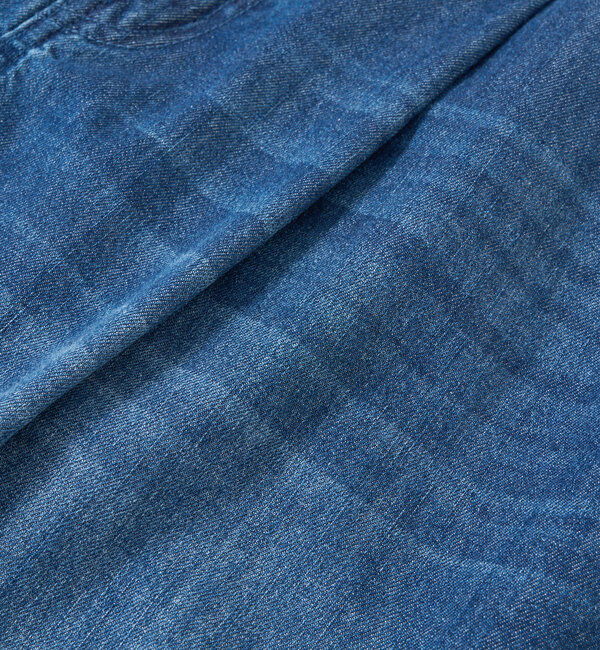  「【MONN.:.(モン)】ライトデニムワイドパンツ」|デニム|