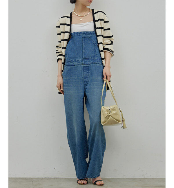  「【サイズ展開あり/長さ調整可能】デニムサロペット」|チノ|