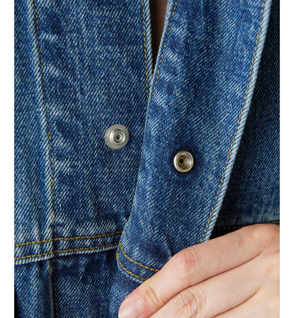  「【PEAS】フォルムGジャン」|デニムジャケット|