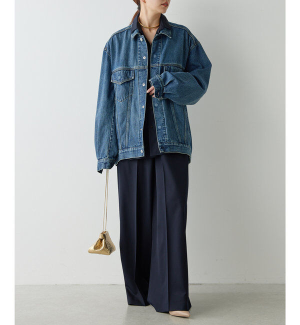  「【PEAS】フォルムGジャン」|デニムジャケット|