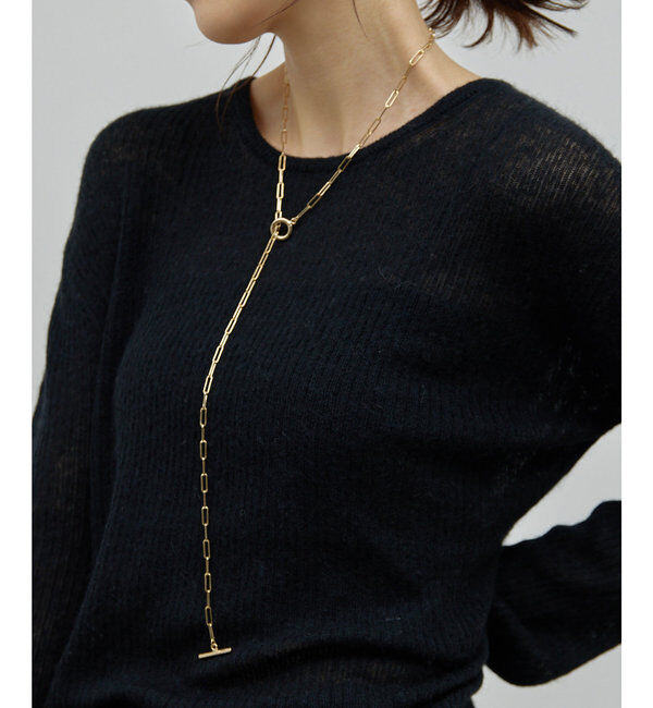  「オーバルチェーンネックレス」|リング|ゴールド