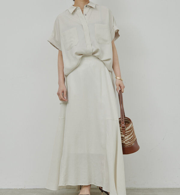  「【セットアップ対応】ミリタリーハーフスリーブシャツ」|シャツ・ブラウス|