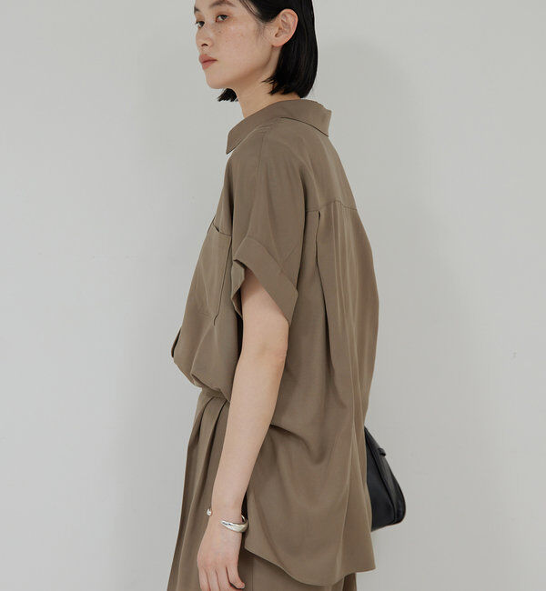  「【セットアップ対応】ミリタリーハーフスリーブシャツ」|シャツ・ブラウス|