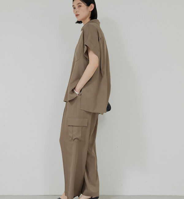  「【セットアップ対応】ミリタリーハーフスリーブシャツ」|シャツ・ブラウス|