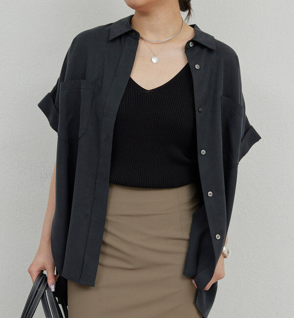  「【セットアップ対応】ミリタリーハーフスリーブシャツ」|シャツ・ブラウス|
