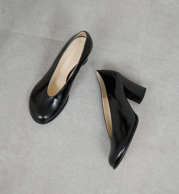  「【2.718】オブリークパンプス」|パンプス|ブラック