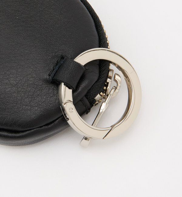  「ソフトレザーカラビナ付き横長ポーチ」|その他|