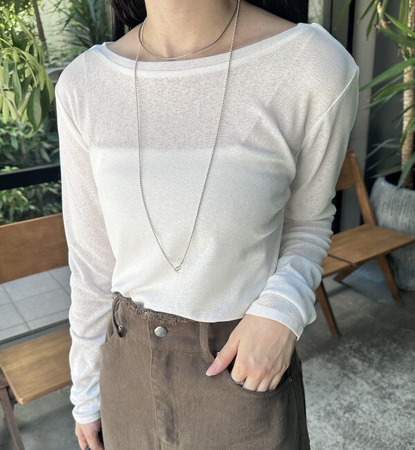  「【2024AW】シアーロングTシャツ」|Tシャツ・カットソー|