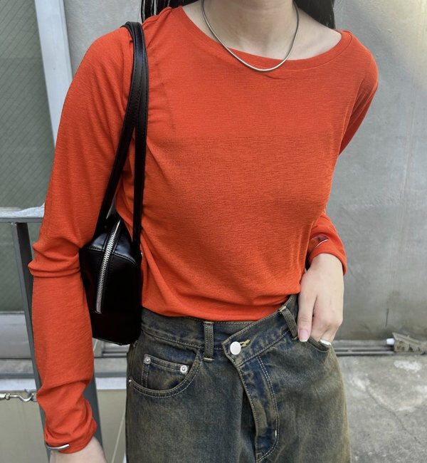  「【2024AW】シアーロングTシャツ」|Tシャツ・カットソー|