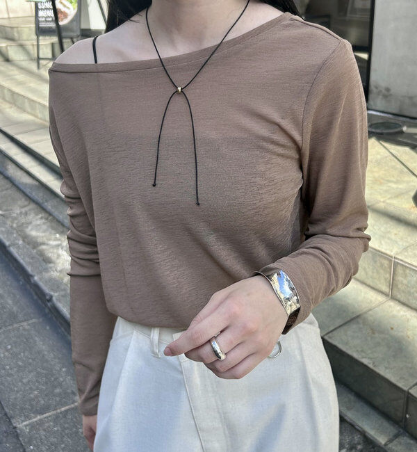  「【2024AW】シアーロングTシャツ」|Tシャツ・カットソー|