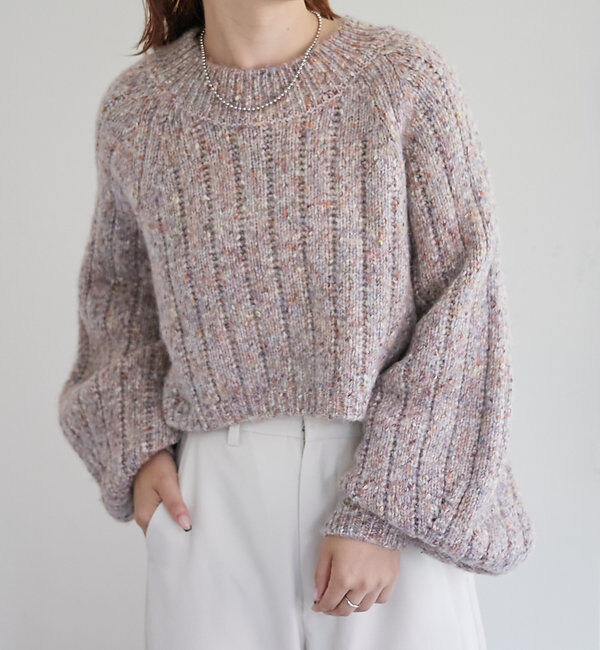 「MIXバックシャンニット」|ニット・セーター|