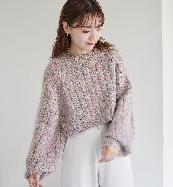  「MIXバックシャンニット」|ニット・セーター|