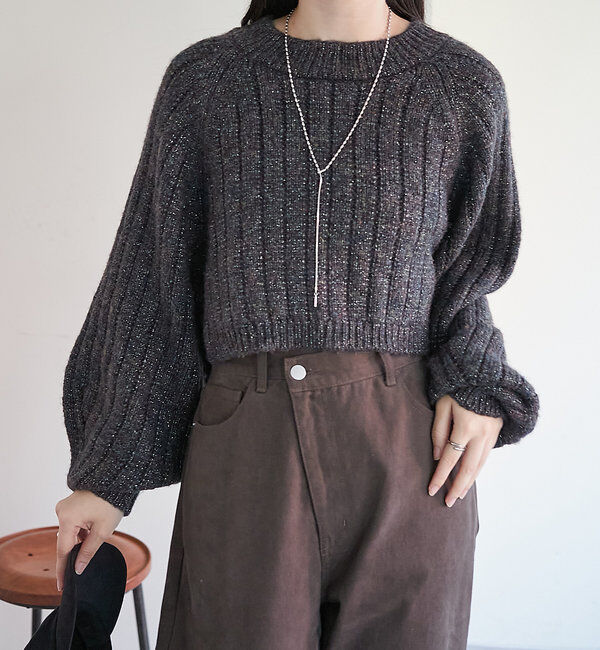  「MIXバックシャンニット」|ニット・セーター|