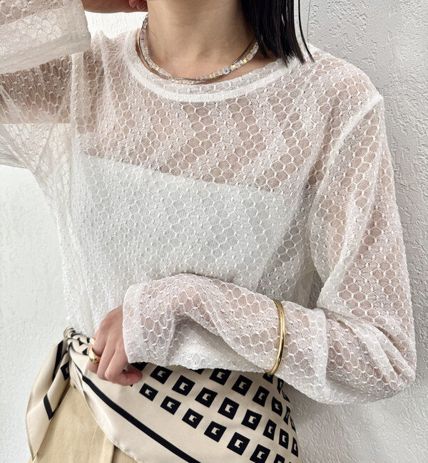  「レースプルオーバー」|Tシャツ・カットソー|