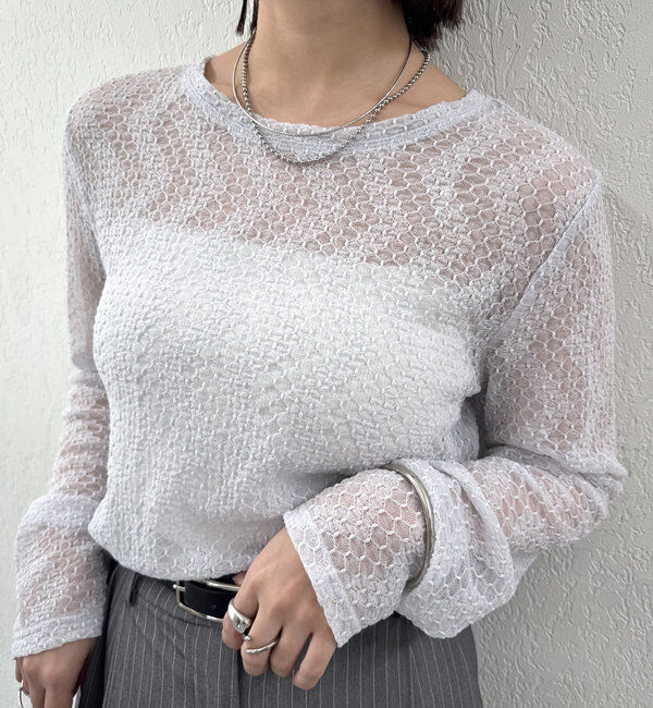  「レースプルオーバー」|Tシャツ・カットソー|