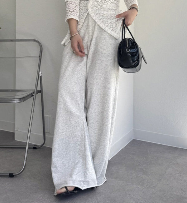  「カーブスウェットパンツ」|チノ|ライトグレー