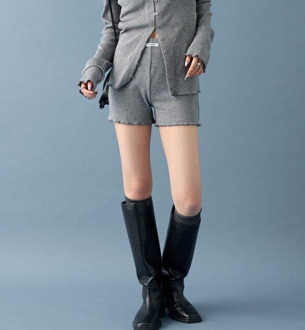  「【SETUPで着るのも◎】起毛リブショートパンツ」|チノ|
