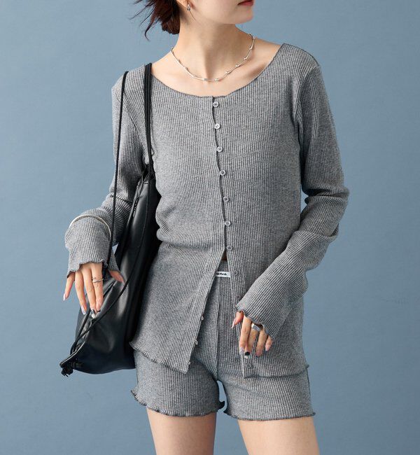  「【SETUPで着るのも◎】起毛リブショートパンツ」|チノ|