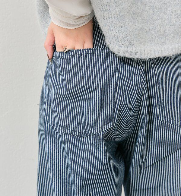  「【バックスタイルがポイント！新色ネイビー】バックシャンカーブデニム」|デニム|