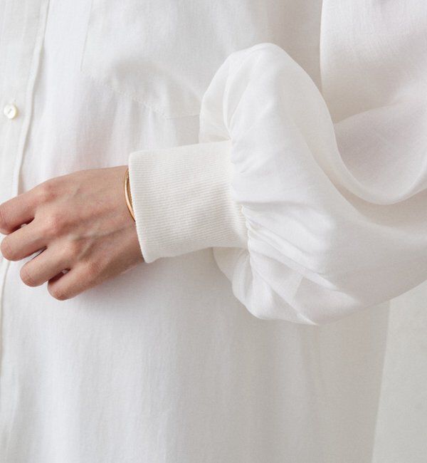  「袖リブV ブラウス」|シャツ・ブラウス|