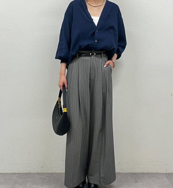  「袖リブV ブラウス」|シャツ・ブラウス|