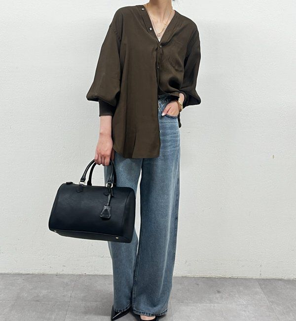 「袖リブV ブラウス」|シャツ・ブラウス|