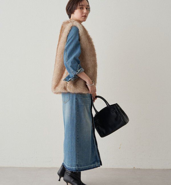  「フェイクファーベスト」|ベスト・ジレ|