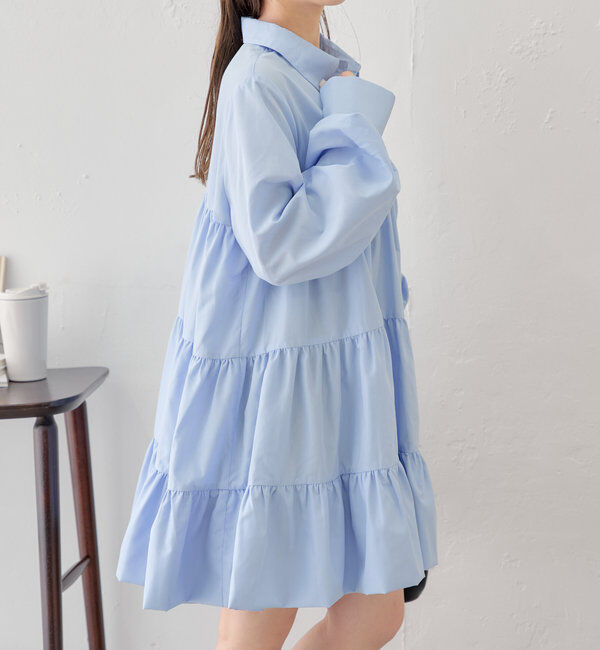  「フリルティアードチュニックシャツ」|シャツ・ブラウス|