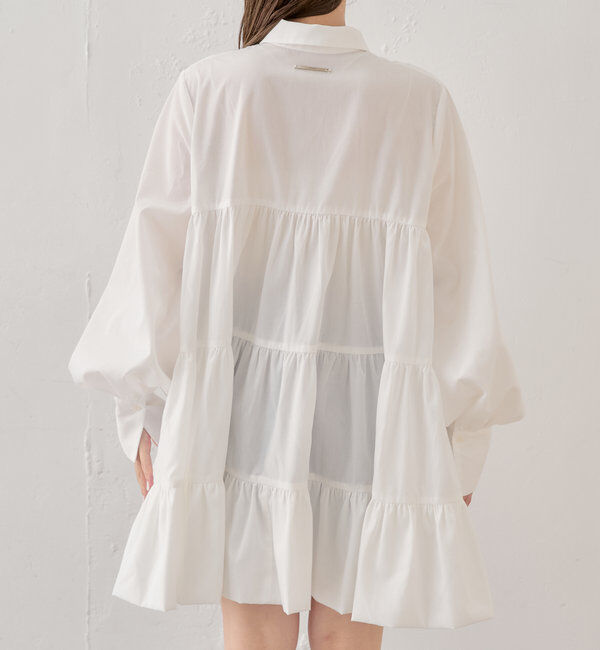  「フリルティアードチュニックシャツ」|シャツ・ブラウス|