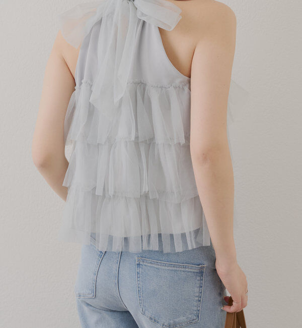  「チュールティアードアメスリブラウス」|シャツ・ブラウス|