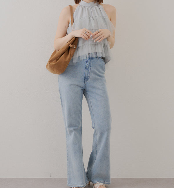  「チュールティアードアメスリブラウス」|シャツ・ブラウス|