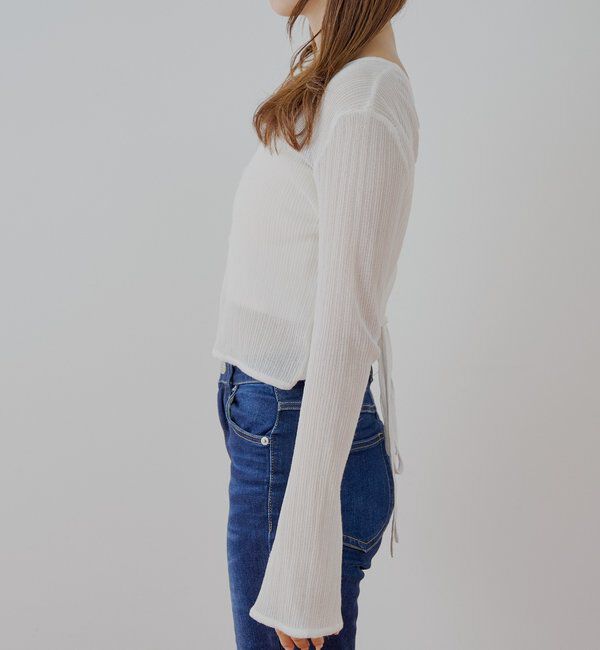 「バックドロストシアーカーディガン」|カーディガン|
