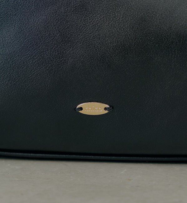  「チェーンハンドル横長スエードバッグ」|ボストンバッグ|