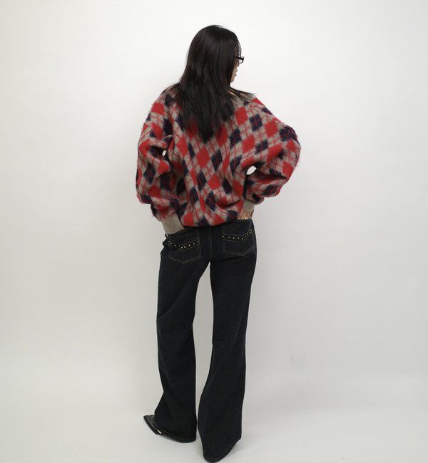  「【SLOPPY/スロッピー】アーガイルカーデ」|カーディガン|