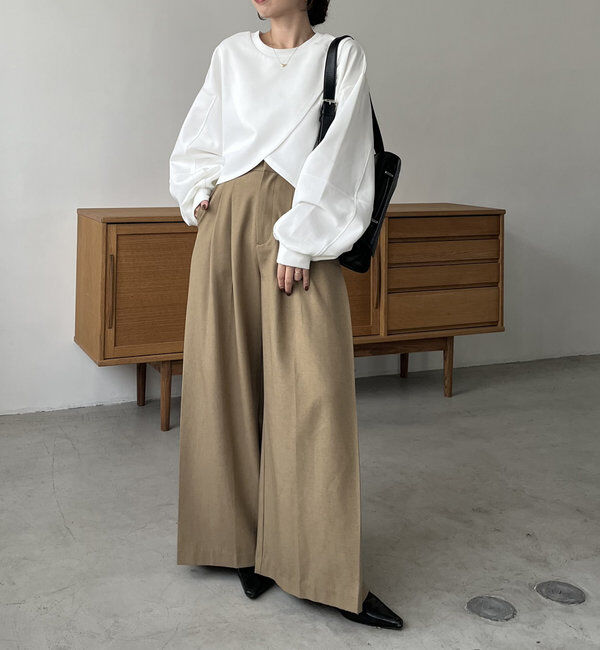  「ボンディングカシュクールプルオーバー」|Tシャツ・カットソー|