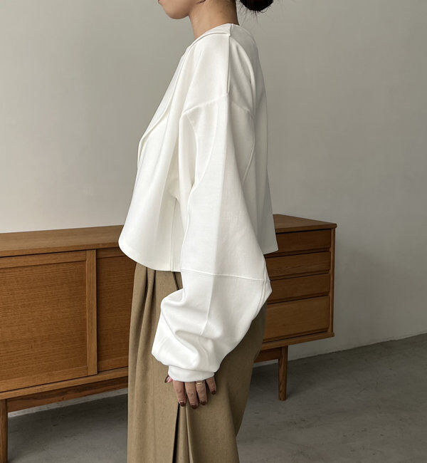  「ボンディングカシュクールプルオーバー」|Tシャツ・カットソー|