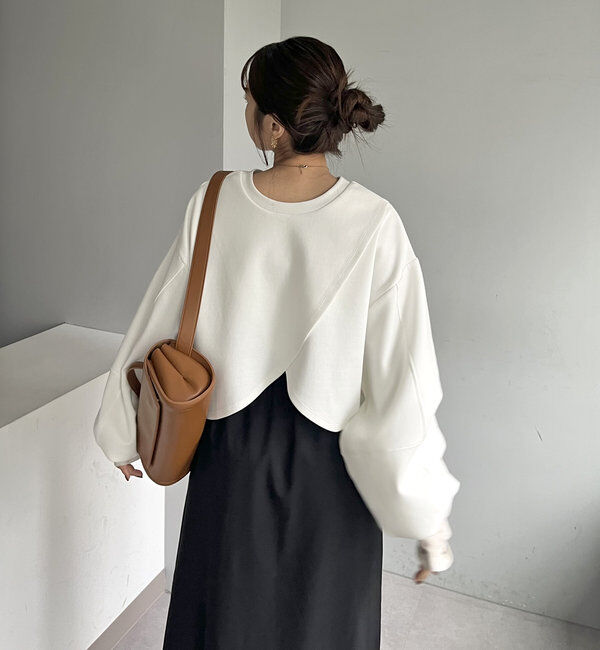  「ボンディングカシュクールプルオーバー」|Tシャツ・カットソー|