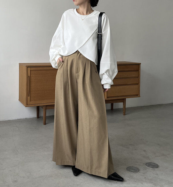  「ボンディングカシュクールプルオーバー」|Tシャツ・カットソー|