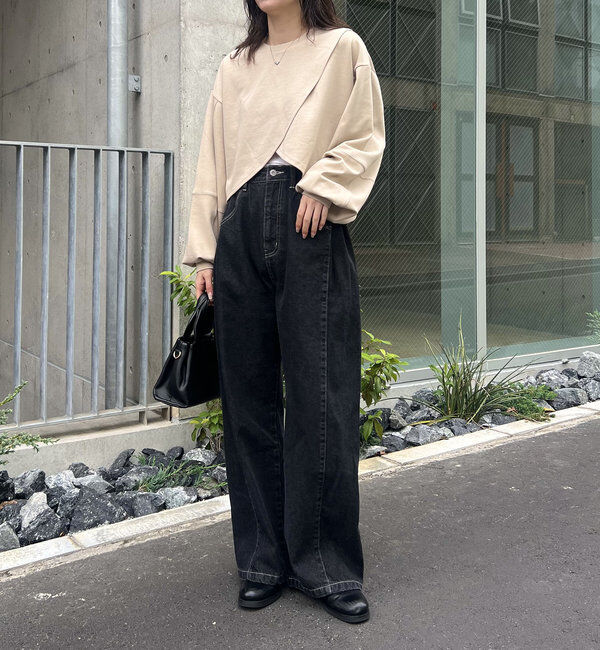  「ボンディングカシュクールプルオーバー」|Tシャツ・カットソー|