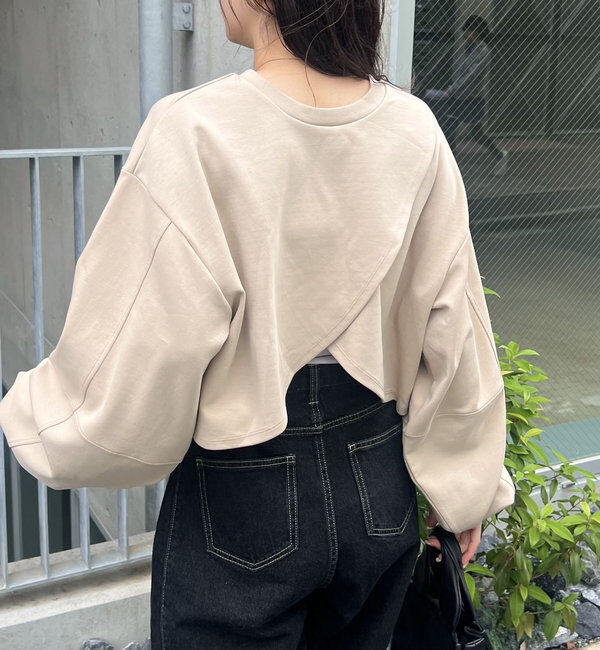  「ボンディングカシュクールプルオーバー」|Tシャツ・カットソー|