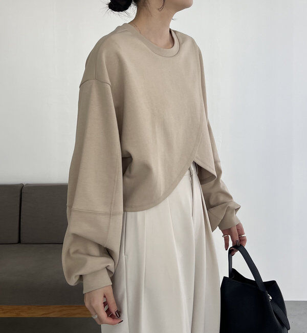  「ボンディングカシュクールプルオーバー」|Tシャツ・カットソー|