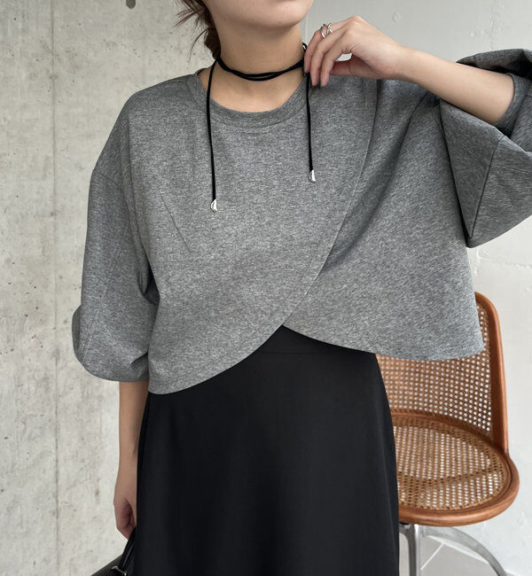  「ボンディングカシュクールプルオーバー」|Tシャツ・カットソー|