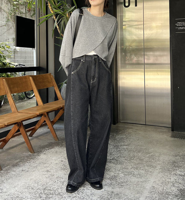  「ボンディングカシュクールプルオーバー」|Tシャツ・カットソー|