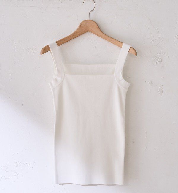  「【SHENERYの名品インナー】総針ニットキャミソール」|ニット・セーター|オフホワイト